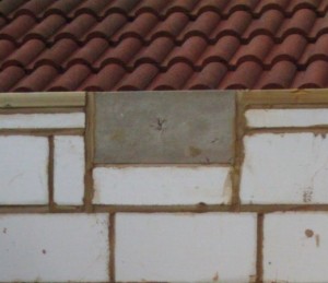 Padstone to support the steep roof