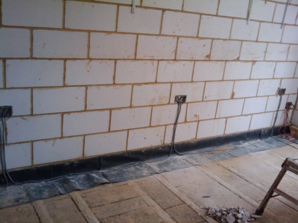 Main wall with 3 double sockets. I will still need an extension lead for the home cinema