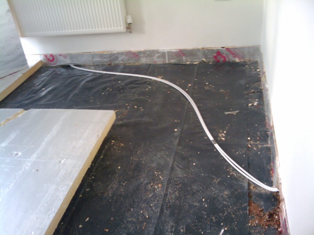 pipes under the floor