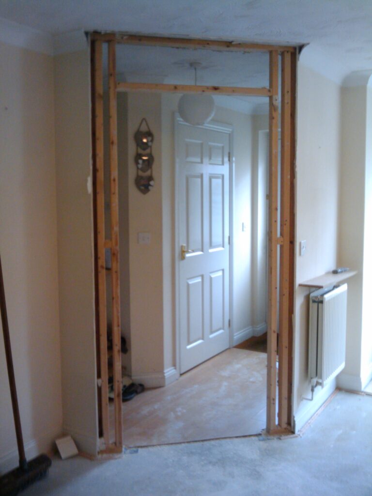 Old entrance exposed