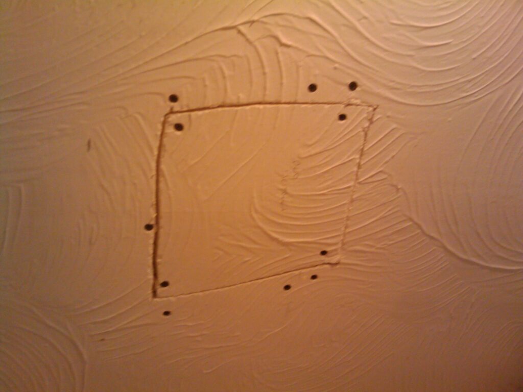 no longer a hole in the ceiling