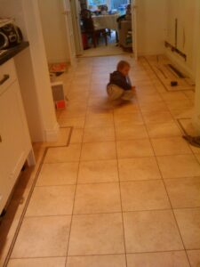 First break dancing on the tiles