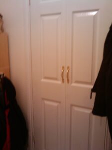 New door handles on utility door (the builder put on some rubbish ones)