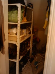 Cupboard under the stairs becomes a shoe cupboard .... 
