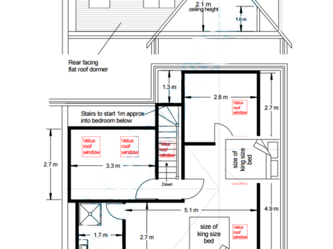 loft idea - side and back dormer