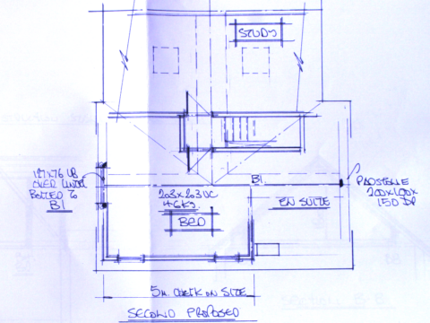 Loft plans with side dormer