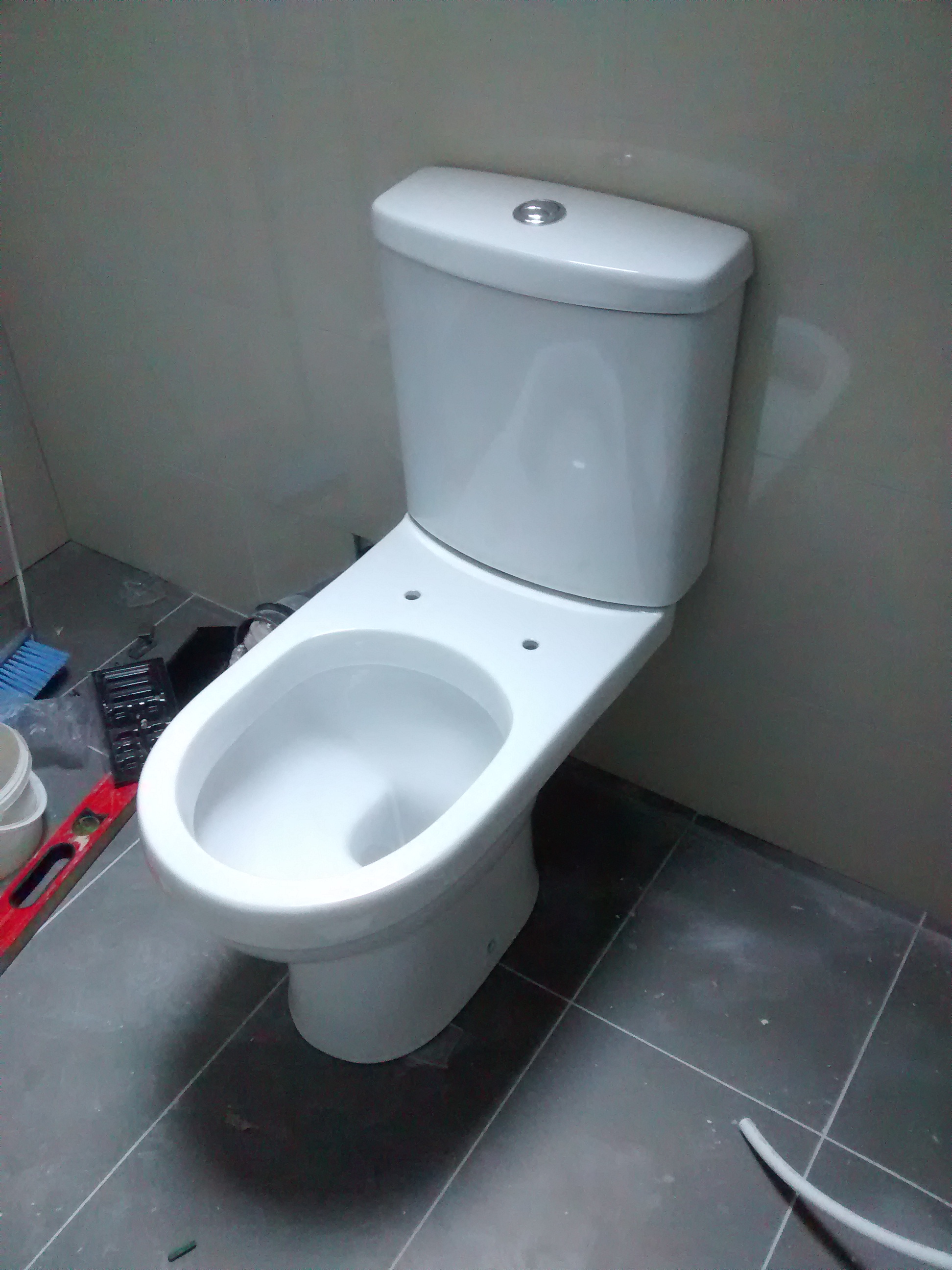 toilet installed