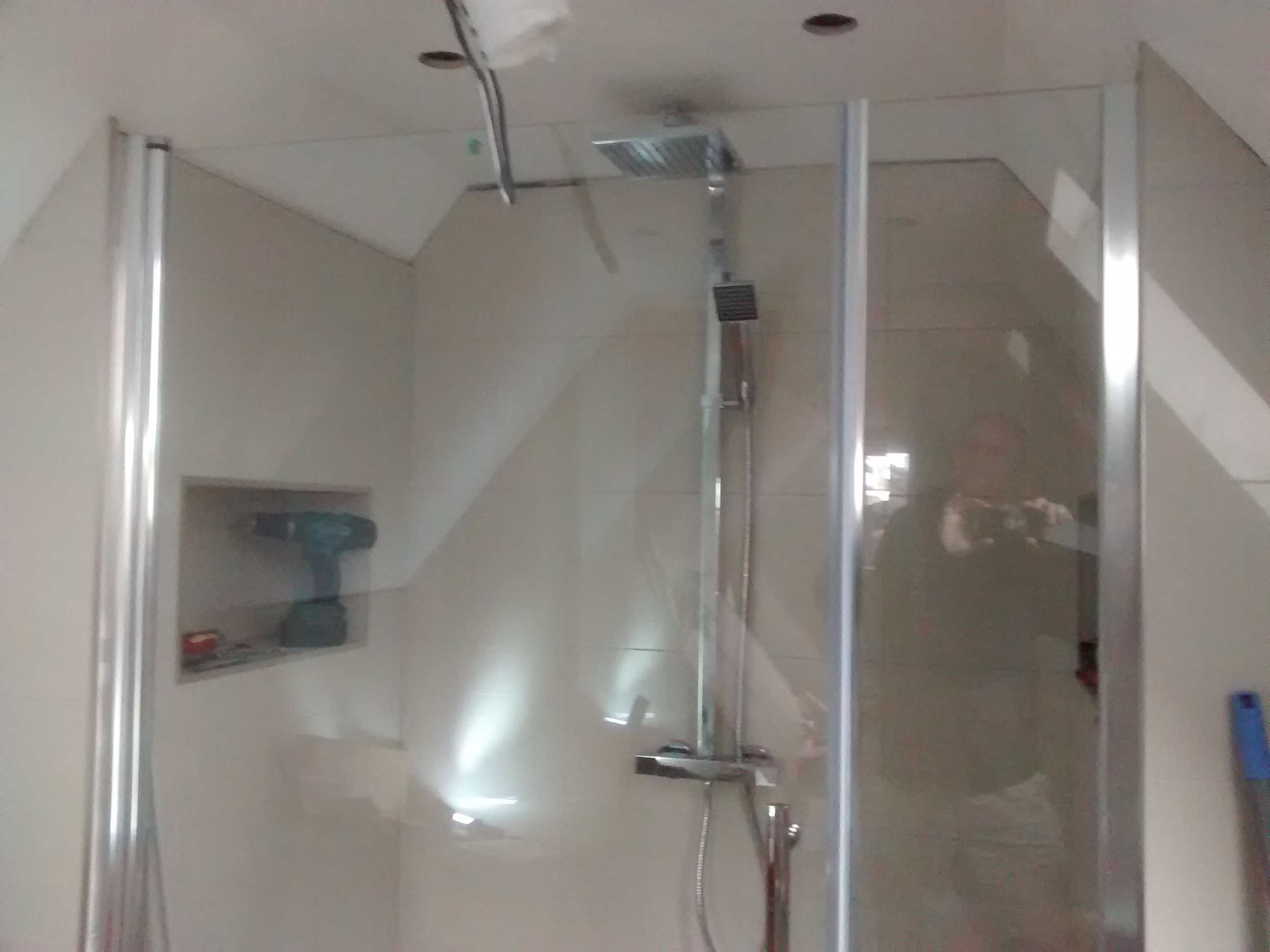 shower head and door fitted
