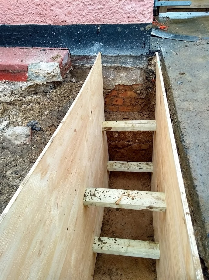 old foundation can be seen