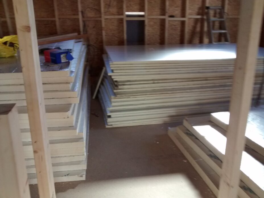a tonne of insulation board