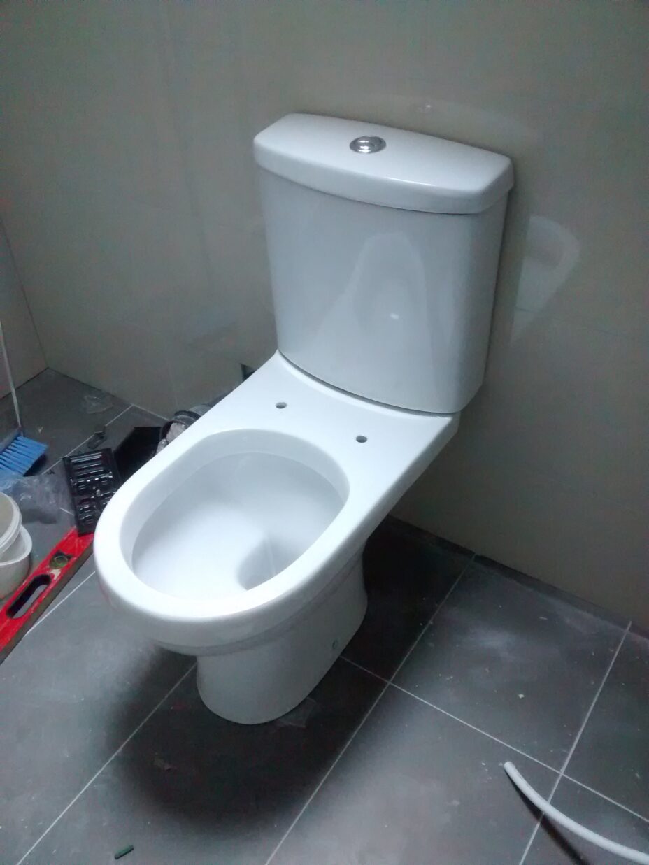 toilet installed